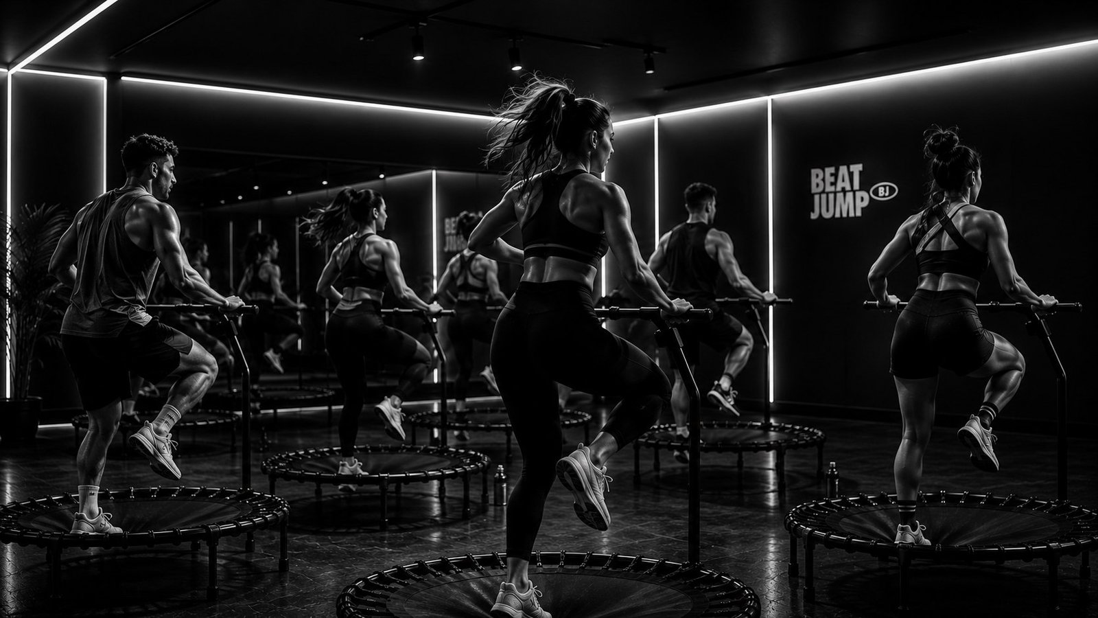 Grupo entrenando en Beat Jump